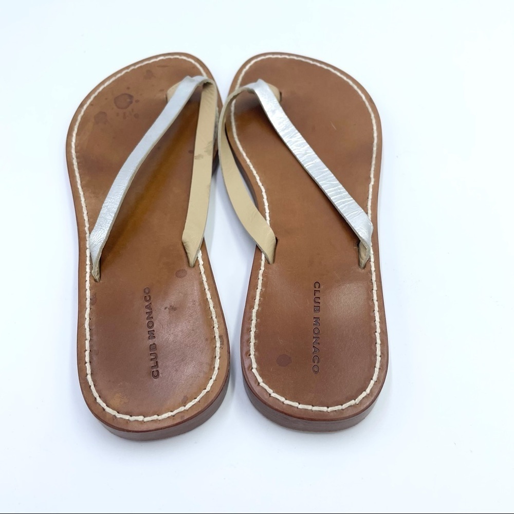 Club Monaco Leather Sandals Sz 7 - Picture 5 of 9